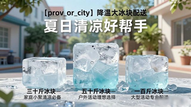 东西湖降温大冰块配送_海鲜排档降温解决方案_高温天气大冰块配送